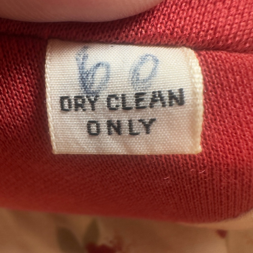 Vintage Ann Murray Red Wool Jacket Womens Cropped Button Front Lined Coat - Picture 8 of 16